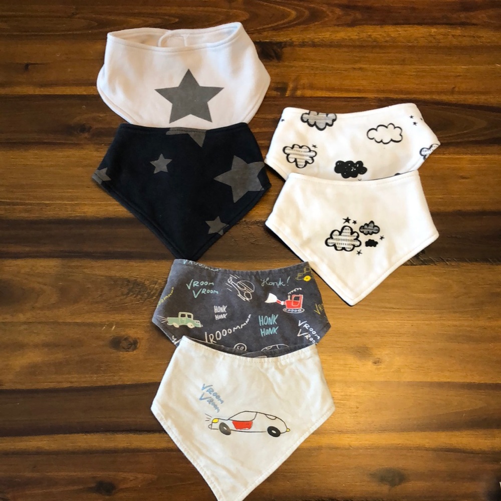 ❄️3/$25 Kushies Baby Bandana Bibs Lot